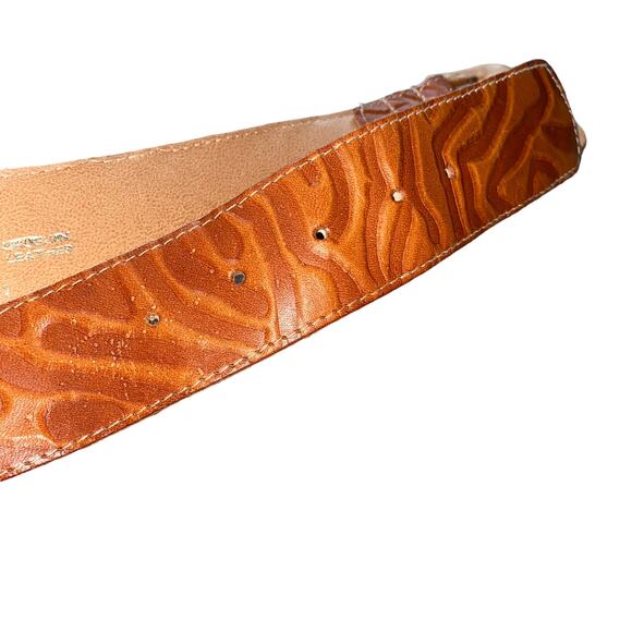 The Ritz Accessories Collection Synthetic Genuine Leather Abstract Pattern Brown main image 8